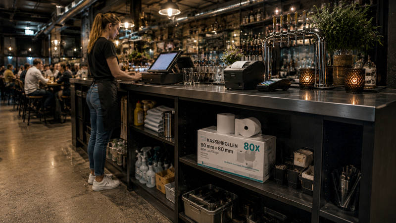 Thermorollen 80mm Bondrucker – Restaurant und Gastronomie